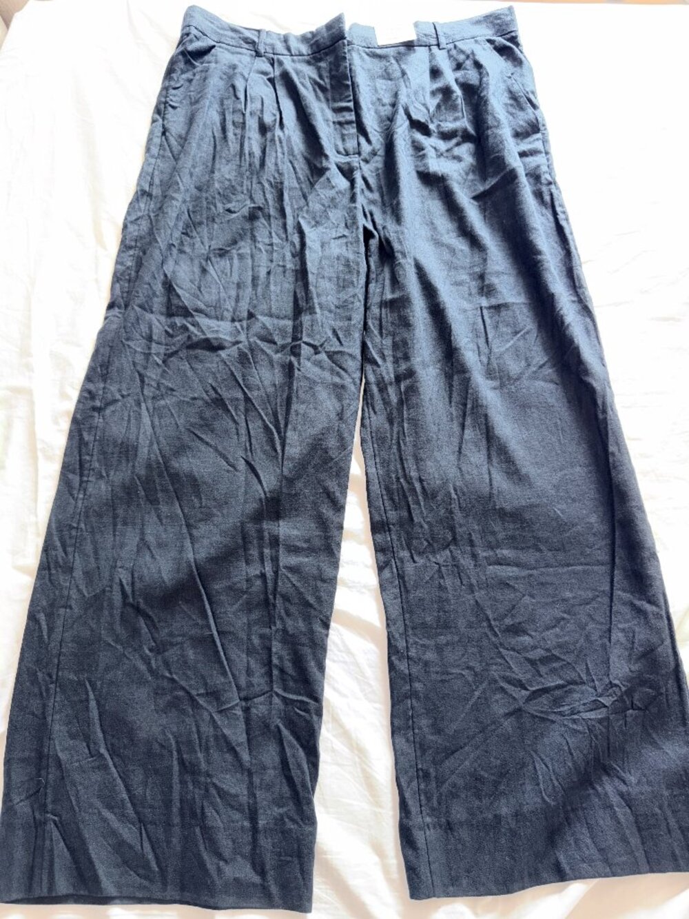 Abercrombie & Fitch Ultra High Wide Leg Black Pants